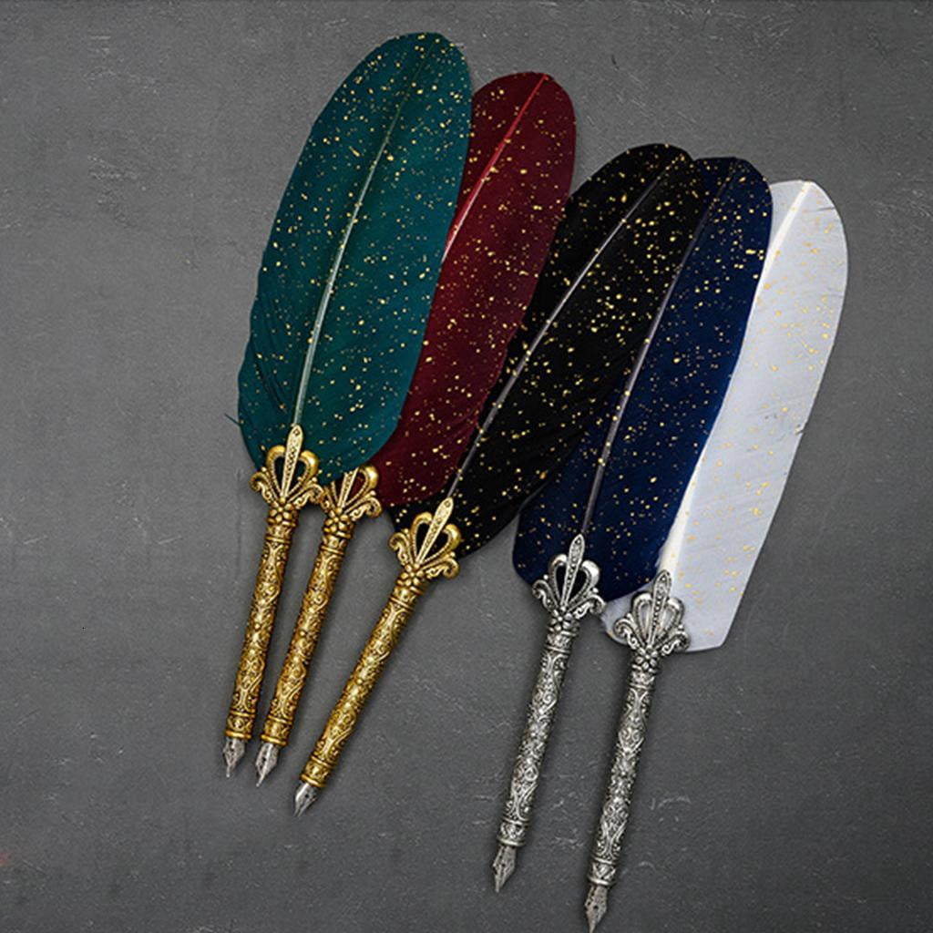 Ywmsfl Retro Calligraphy Dip Pen Writing Ink Notebook Fountain Pens Stationery