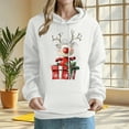 thumbnail image 2 of LEBONYARD Women's Trendy Drawstring Hooded Chic Christmas Printed Long Sleeve Pocekt Sweatshirts Casual Loose Warm Fit Ladies Christmas Sweatshirts, 2 of 6