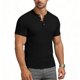 thumbnail image 5 of Usted Es Más Que una Prueba de Puntuación Estilo de Camisa Casual de Color Sólido Botón de Manga Corta Cuello Redondo Blusa, Hombre Casual de Manga Corta Botón Abajo Camisas Suéter, 5 of 6