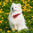 thumbnail image 6 of PhooArto Daisy Flowers Strawberry Pattern Dog Bandanas, 2 Pack Soft Washable Pet Scarf Triangle for Large Dogs Puppies and Cats, 6 of 7