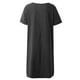 thumbnail image 2 of Vestido vintage de algodón para mujer, vestido suelto de manga corta Irfora Gris oscuro XXL, 2 of 7