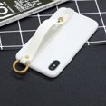 thumbnail image 4 of Case for Huawei P20 Pro, Rhinestone Painting Cloth Embossed Stylish Soft TPU Frame Glitter Thin Multicolor Soft Holder Stand Wrist Strap Full Protection Bumper, by IBAOLE -Purple R-White Huawei Mate20, 4 of 6