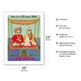 thumbnail image 2 of There is an AIR about INDIA - Indian Maharajah - Air India - Vintage Airline Travel Poster c.1950s - Fine Art Matte Paper Print (Unframed) 18x24in, 2 of 4