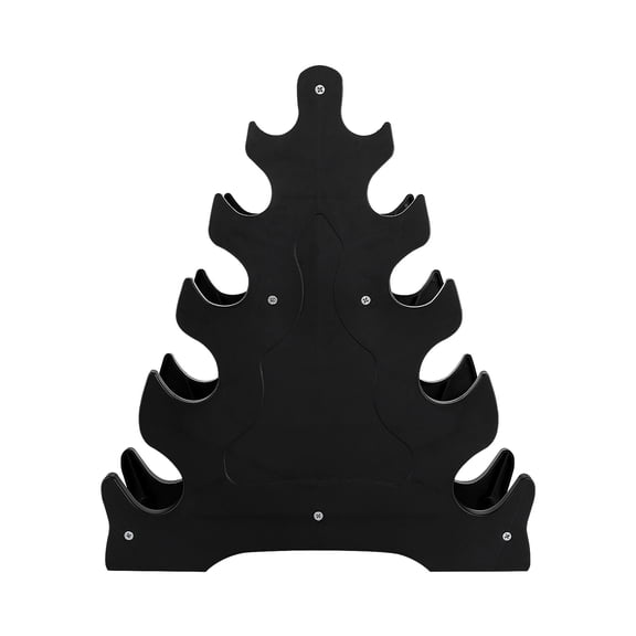 PAMINGONO Dumbbell Storage Rack – 5-Tier Weight Lifting Stand – Tree Leaf Design Dumbbell Holder for Home Gym Organization