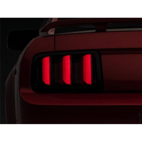 Raxiom 408588 Boîtier Noir & Lentilles Fumées Feux Arrière LED pour 2005-2009 Ford Mustang Vector V2