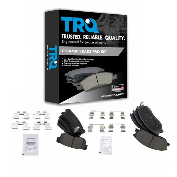 TRQ Front & Rear Ceramic Disc Brake Pad Kit for Hyundai XG350 Kia Amanti New BFA20192