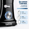 thumbnail image 2 of Garvee 5.3 QT Stand Mixer, 500W Kitchen Mixer with 10‑Speed Adjustable Control, Tilt‑Head Design for Bread Dough, Cake, Cookies, 120V, Black, 2 of 8