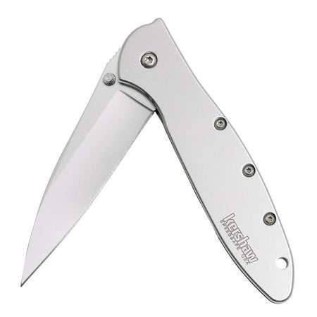 Leek Pocket Knife (1660) 3-In. Sandvik 14C28N Blade and Stainless Steel Handle, Best Buy from Outdoor Gear Lab Includes Frame Lock, SpeedSafe Assisted Opening and Reversible Pocketclip, 3 oz.