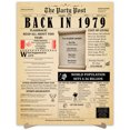 thumbnail image 1 of 45th Birthday Party Decor Poster 45 Years Ago Back In 1979, 1 of 5