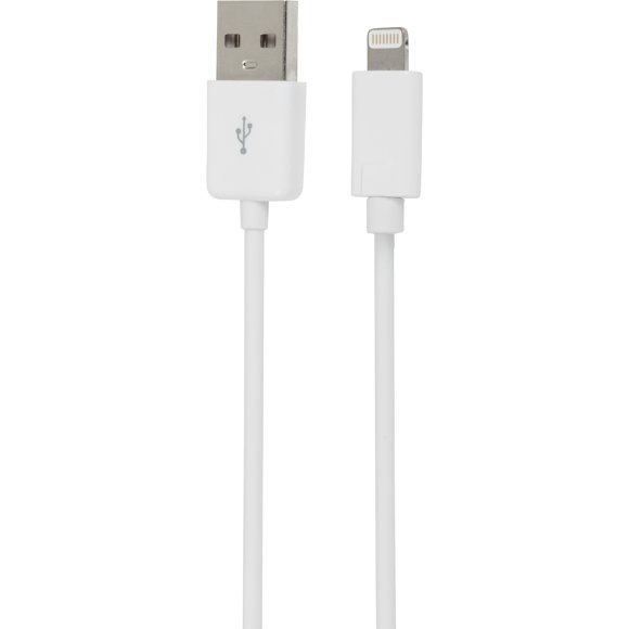 Cable de carga USB GetPower Lightning 90 cm blanco