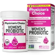 Physician's Choice Women's Probiotic 50 Billion CFU Capsules, 60 Count, Digestive, Urinary Health, & Feminine Health