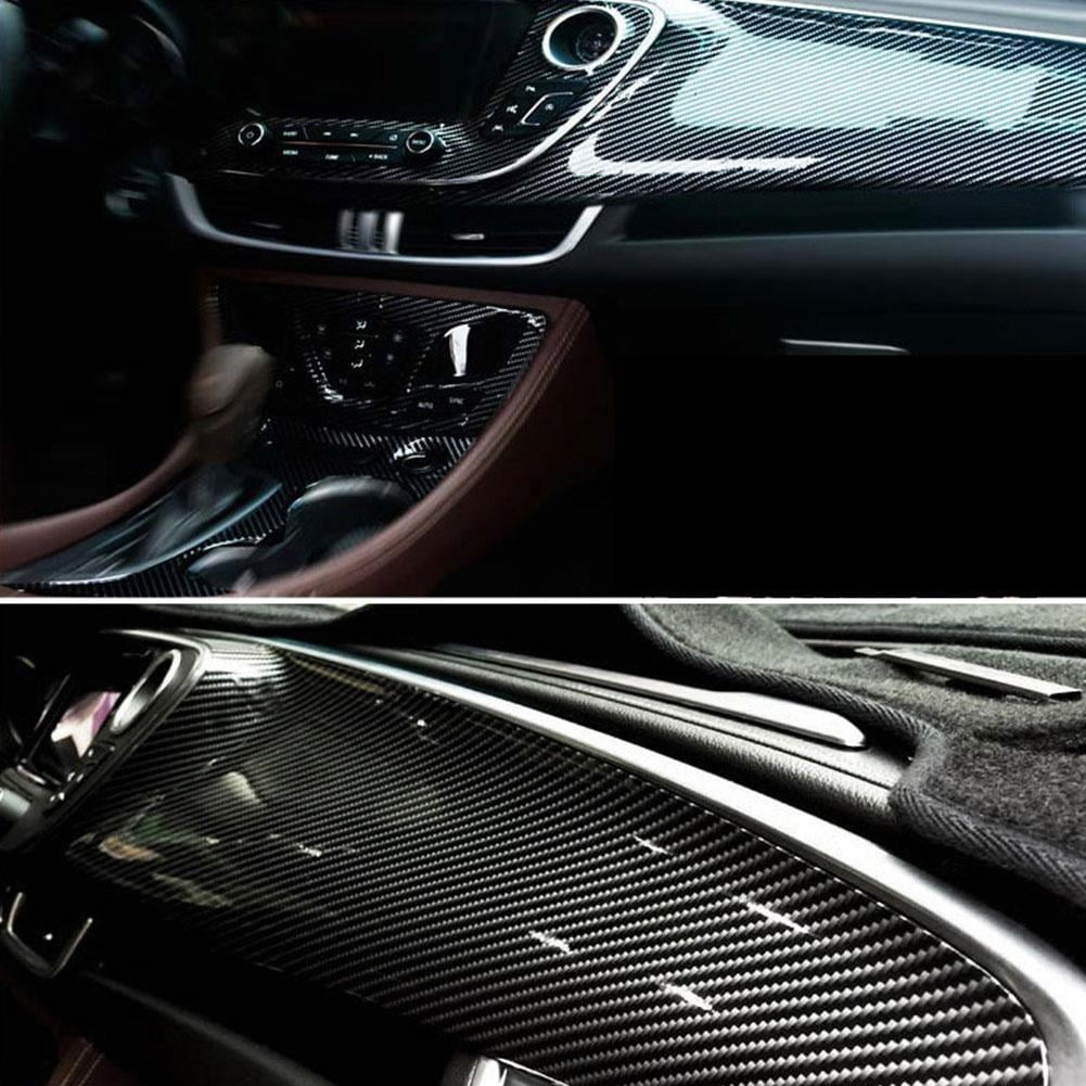 TONAIN 7D Carbon Fiber Glossy Vinyl Car Wrap Sticker, 12" x 60", Automotive Decals & Stickers
