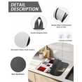 thumbnail image 3 of Stove Top Covers for Electric Stove 28.5x20.5 Inches, Red Grey Geometric Heat Insulation Fireproof Glass Cooktop Protector, Irregular Abstract Art Modern Countertop Stovetop Cover for Kitchen, 3 of 8