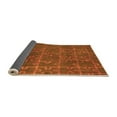 thumbnail image 2 of Ahgly Company Indoor Round Abstract Orange Modern Area Rugs, 4' Round, 2 of 4