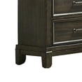 thumbnail image 4 of Ston 63 Inch Wide Dresser Chest, 7 Drawers, Pewter Handles, Wood, Gray, 4 of 5