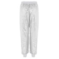 thumbnail image 6 of inhzoy Women's Glitter Sequins Hip Hop Dance Baggy Hippie Hippie Harem Pants Loose Trousers White XXL/3XL(4X, 6 of 8