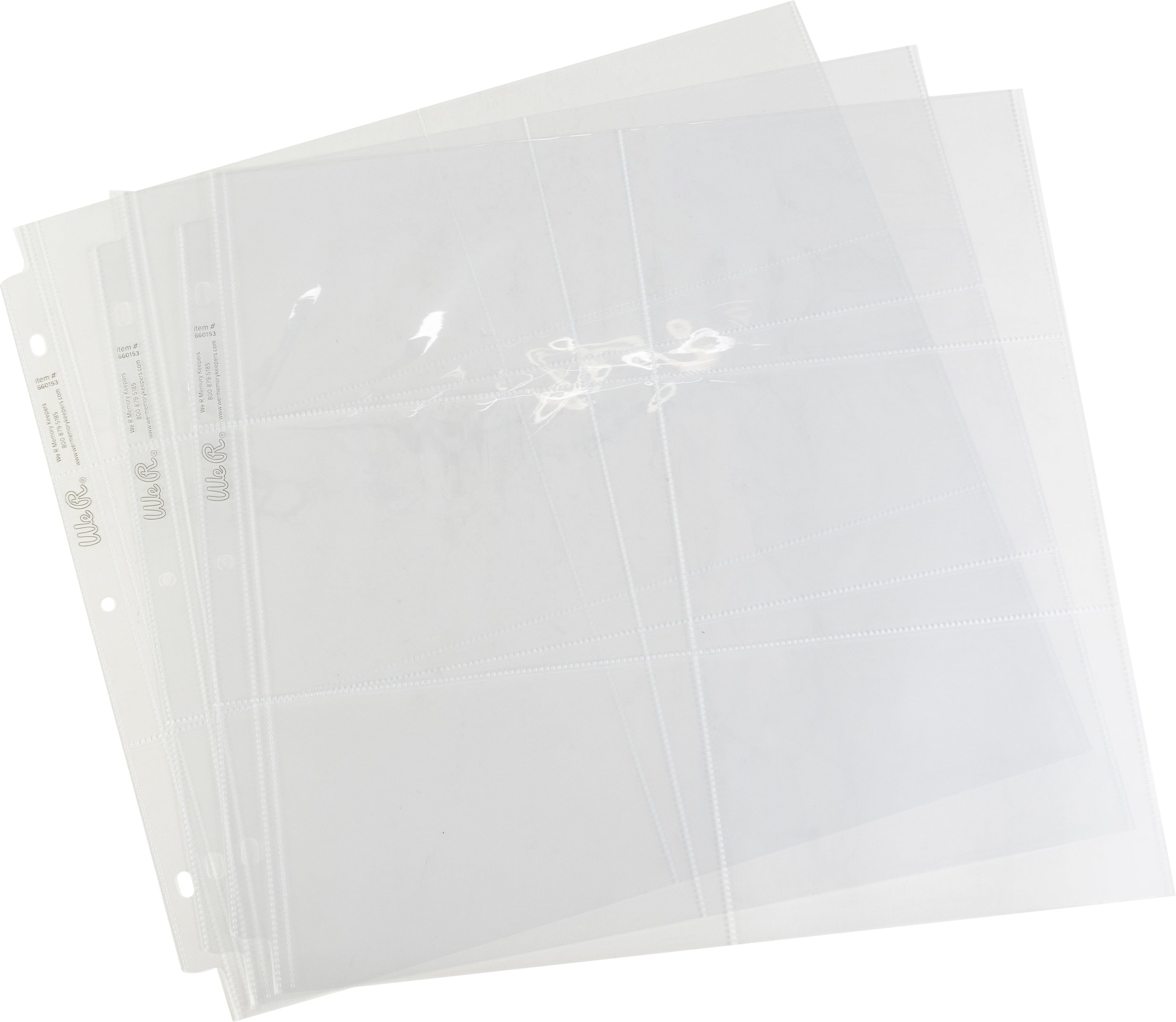 We R Memory Keepers Ring Page Protectors 12x12 6-6x4 IN (660153