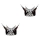 thumbnail image 4 of Methold Hamaca para ratas, camas de animales, saco de dormir , cama colgante, jaulas de animales, casa para ratas, suministros para mascotas de manchas grises 34*34 2Conjunto, 4 of 6