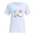 thumbnail image 3 of VerPetridure Womens Easter Casual T-Shirts Short Sleeve Shirts Bunny Graphic Tee Tops Perfect-T Women Print Plus Size Crew Neck T-Shirts Print Short Sleeve Graphic Tee Tops, 3 of 5