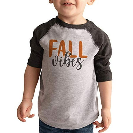 

7 ate 9 Apparel Kids Fall Vibes Raglan Grey