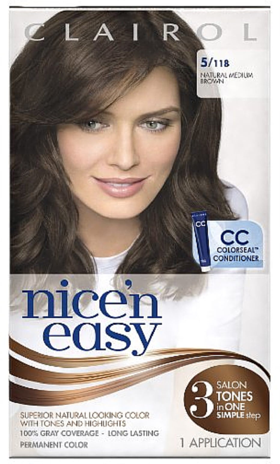 Nice 'n Easy Hair Color, Natural Medium Brown [118] 1 ea (Pack of 2