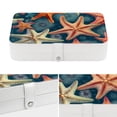 thumbnail image 4 of Starfish Travel Jewelry Box Display Case with Removable Compartment - Portable PU Leather Organizer, 4 of 6