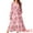 Pink, variant on DARING DIVA Long Sleeve Floral V Neck Boho Chiffon Midi Dress S Pink