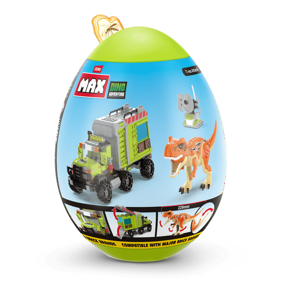 Max Build More Dino Adventure T-Rex Attack (284 Pieces) Building Bricks Toys ABS Made by ZURU