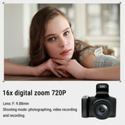 Infidev Digital Camera 16MP 2.4 Inch LCD Screen 16X Digital Zoom 720P Digital Camera Small Camera for Teens Students Boys Girls Seniors