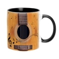 thumbnail image 1 of Gkeoshab Glass&Bottle Musical Notes Design Guitar Piano Coffee Mugs Creative Music Mug Violin Style Guitar Ceramic Mug Coffee Tea Milk Stave Cups With Handle Music For Friend Men Women Music Te, 1 of 8