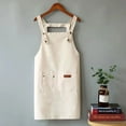 thumbnail image 5 of Travelwant Chef Apron, Canvas Cross Back Apron for Women Men, Waterdrop Resistant Apron with Adjustable Strap and Large Pockets, 5 of 7
