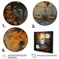 thumbnail image 3 of Designart "Gold Dream Catcher Natures II" Landscapes Canvas Print, 3 of 5
