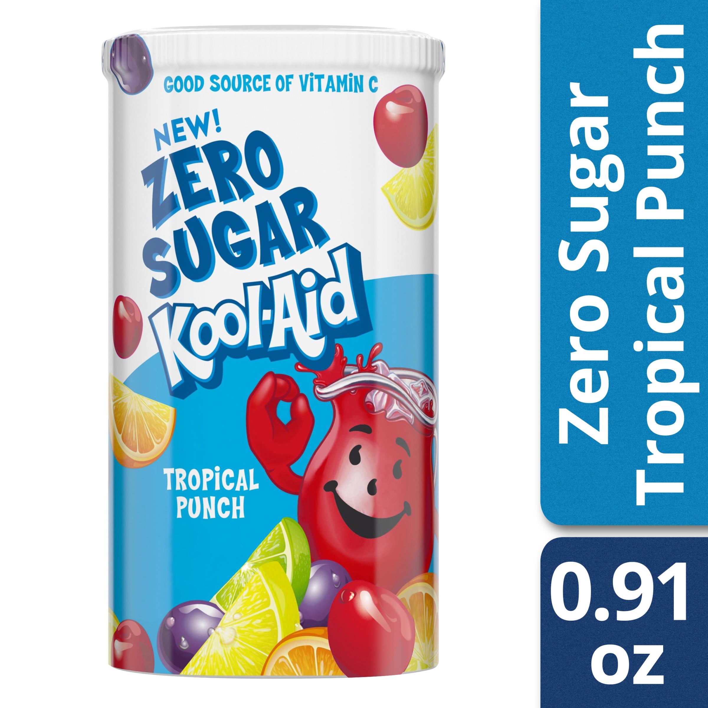 KoolAid Tropical Punch Zero Sugar Artificially Flavored Powdered Soft