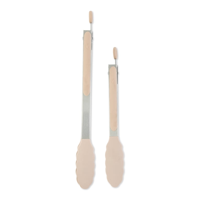 Elements By Thyme & Table Silicone Locking Tongs, 2-Pack Rose photo 6