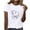 White, variant on Fesfesfes Womens Tshirts Graphic Women's Valentine's Day Printed Short Sleeved Round Neck T-shirt Tops Shirts for Women XL(US:10)