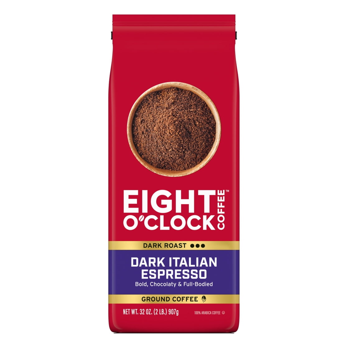 (4 pack) Eight O'Clock® Dark Italian Espresso Ground Coffee 32 oz. Bag