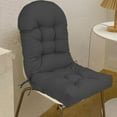 thumbnail image 4 of DOLITY High Back Patio Chair Cushion Indoor Outdoor High Back Rocking Chair Cushion Deep Gray, 4 of 8