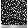 thumbnail image 3 of Soimoi Black Cotton Duck Fabric Cow Animal Skin Printed Craft Fabric by the Yard 44 Inch Wide, 3 of 3
