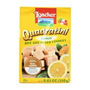Loacker Quadratini Bite Size Wafer Cookies Lemon, 8.82 OZ