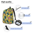 thumbnail image 4 of Naloa Retro Boho Elephants Canvas Backpack for Men Women Rucksack Casual Travel Daypack College Tote Satchel Bookbag for Teens-Small, 4 of 7