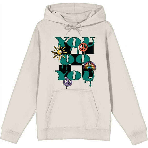 You Do You Adult Sand Long Sleeve Hoodie-Medium