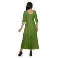 thumbnail image 4 of Moomaya Solid Scoop Neck Indian Wear For Women Kurtis Readymade Kurti Anarkali, 4 of 5