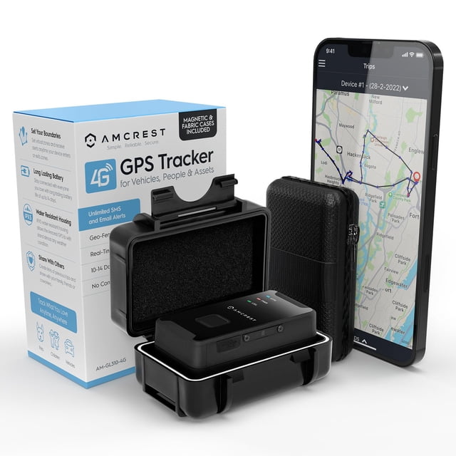 Rastreador GPS Amcrest GL300 para vehículos 4G LTE en tiempo real
