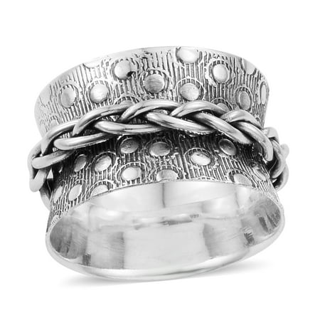Hand Ring Jewelry - Statement Ring Sterling Silver Handmade Jewelry for Women Avg. 4.61 g