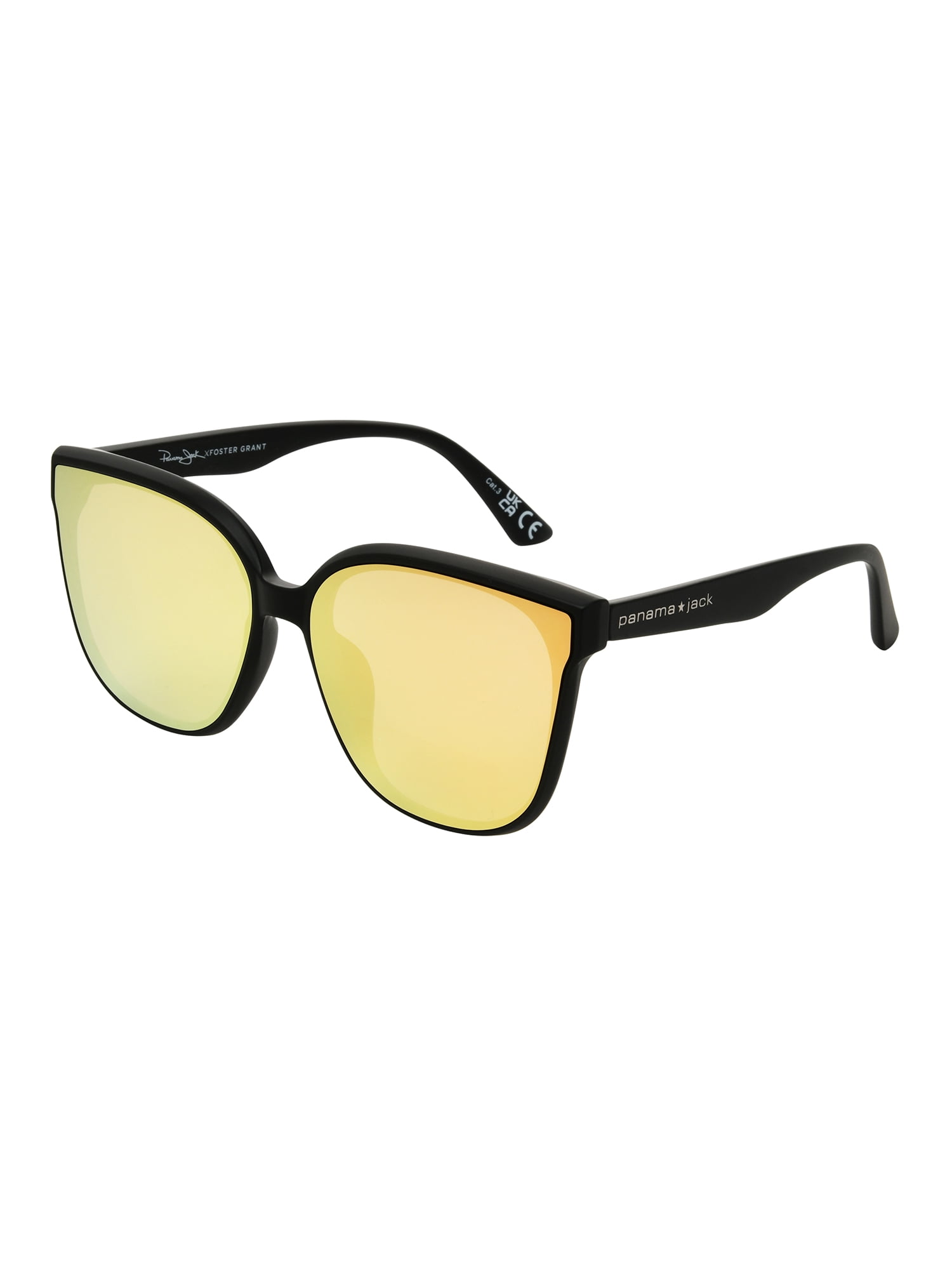 Panama Jack® x Foster Grant® Black Square Women's Sunglasses with