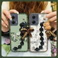 thumbnail image 2 of LYM-Phone Case For MOTO Edge 5G 2024, Waterproof silicone cute Skin-friendly feel soft case Back Cover Dirt-resistant protective case Simplicity Bear bracelet Anti-knock Cartoon, 2 of 9
