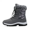 thumbnail image 2 of Women’s Snow Boot Waterproof Lace Up Mid-Calf Outdoor Winter Rubber Sole Deep Tread, 2 of 5