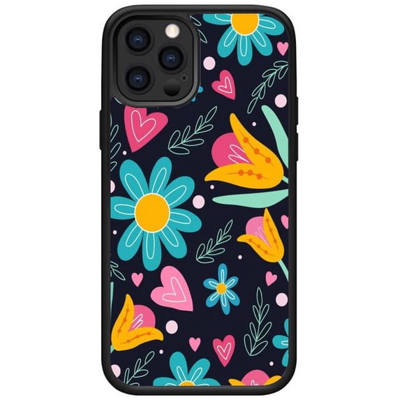 Compatible with iPhone 11 Pro case Soft TPU Glossy Flower Pattern Phone Case for Women and Girls