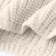 thumbnail image 5 of TGSLY Fall Button Down Sweater for Women Warm Soft Crew Neck Long Sleeve Chunky Knit Cropped Cardigan Loose Casual Solid Color Coat with Pockets M, 5 of 8