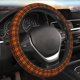 thumbnail image 5 of Balery Halloween Tartan Plaid Fundas elásticas antideslizantes para volante, funda protectora universal para hombre y mujer, 15 pulgadas, accesorios para coche., 5 of 6